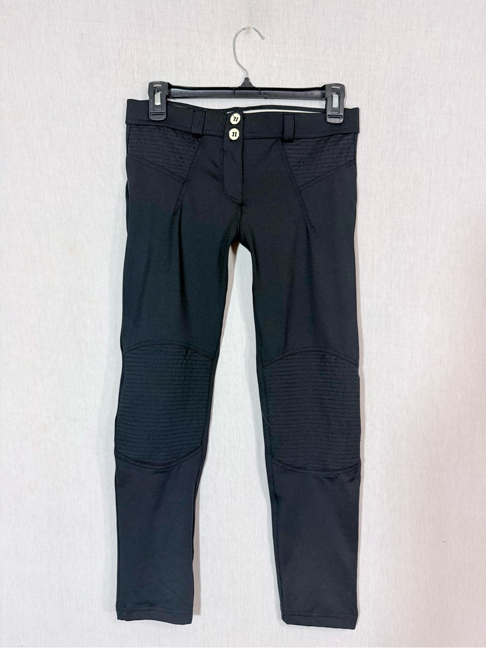 Freddie size S WR.UP low rise Black moto-Style Stretch Pants
